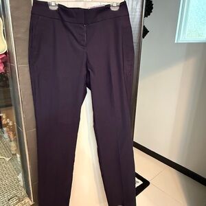 Blue Dress Pants with Curvy Fit Slim Leg
